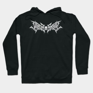 Metal font "blood skull" Hoodie